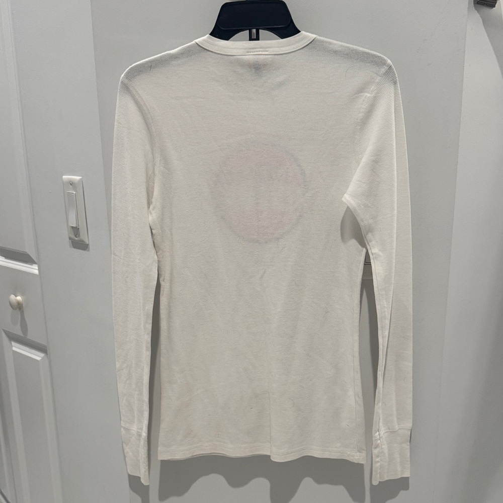 White Detroit Pistons Long Sleeve Tee - Picture 4 of 4